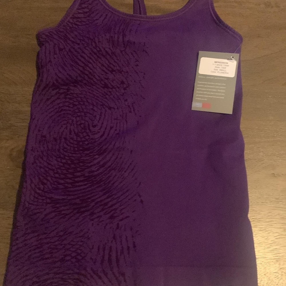 NWT NUX Women's  Compression purple Razorback Tank small - Picture 12 of 13